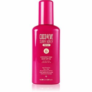 Coco & Eve Sunny Honey Coconut Milk Body SPF50 opalovací tělové mléko SPF 50 200 ml obraz