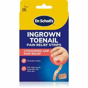 Scholl Dr. Scholl's Ingrown Toenail Pain Relief Strips náplasti proti zarůstání nehtů 10 ks obraz