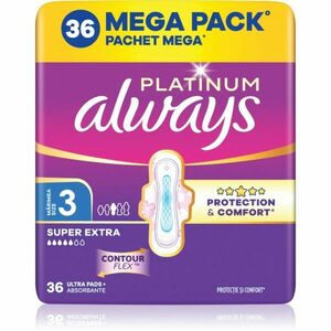 Always Platinum Super Extra Size 3 vložky s křidélky 36 ks obraz