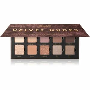 MUA Makeup Academy Eyeshadow Collection 10 Shade Palette paletka očních stínů odstín Velvet Nudes 11 g obraz