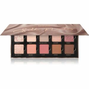 MUA Makeup Academy Eyeshadow Collection 10 Shade Palette paletka očních stínů odstín Silk Nudes 11 g obraz