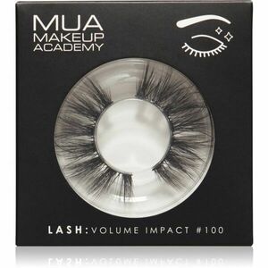 MUA Makeup Academy Lashes Volume Impact umělé řasy typ #100 1 pár obraz