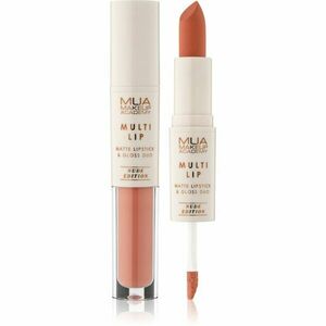 MUA Makeup Academy Multi Lip Nude Edition dlouhotrvající rtěnka a lesk na rty duo odstín Caramel 3.2 g obraz