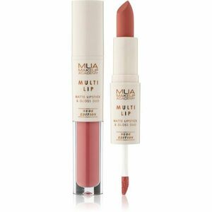 MUA Makeup Academy Multi Lip Nude Edition dlouhotrvající rtěnka a lesk na rty duo odstín Bloom 3.2 g obraz