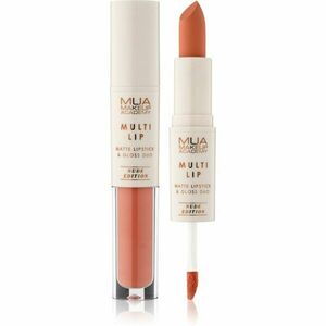 MUA Makeup Academy Multi Lip Nude Edition dlouhotrvající rtěnka a lesk na rty duo odstín Balance 3.2 g obraz