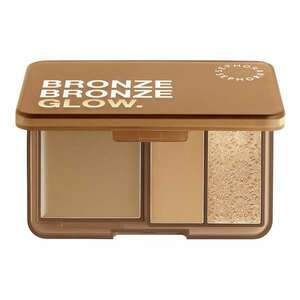 SEPHORA COLLECTION - BRONZE BRONZE GLOW PALETTE – Trio bronzerů a rozjasňovačů s různými texturami obraz