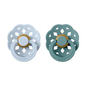 BIBS BOHEME dudlíky z přírodního kaučuku 2ks - vel. 2 Baby Blue + Island Sea obraz