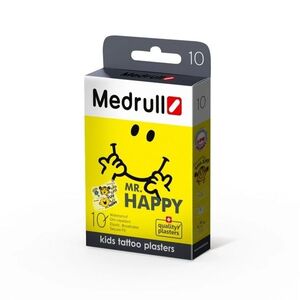 Medrull náplast dětská KIDS tetovací Mr.Happy 10ks obraz