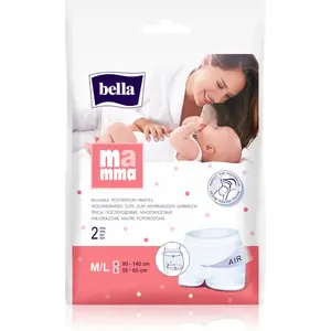 Bella Mamma poporodní síťové kalhotky velikost M/L, 2 ks obraz