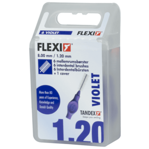 Tandex Flexi mezizubní kartáčky fialové 1, 2 mm, 6 ks obraz