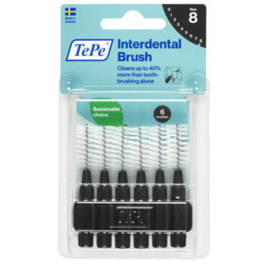 TePe Original mezizubní kartáčky z bioplastu 1, 5 mm, černé, 6 ks obraz