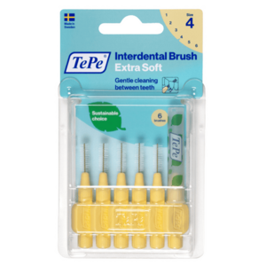 TePe Extra soft mezizubní kartáčky 0, 7 mm, světle žluté, 6 ks obraz
