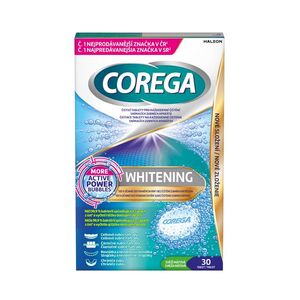 Corega tablety čistící Whitening, 30 ks tablet obraz