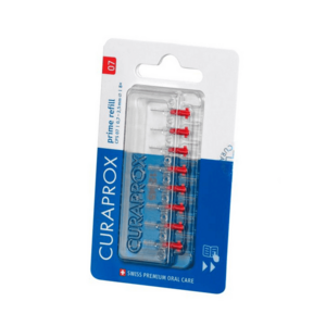 Curaprox CPS 07 prime 8 ks blister refill, červené obraz