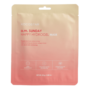 Kocostar a.m. Sunday Happy Hydrogel Mask Hydratační pleťová maska, 1 ks obraz