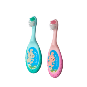 Brush-baby FlossBrush 2in1, první zubní kartáček a kousátko 2v1, 0-3 roky obraz