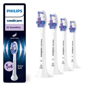 Philips Sonicare Sensitive, Balení 4 ks hlavic kartáčku, HX6054/87 obraz