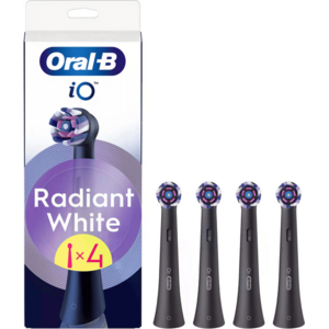 Oral-B iO Radiant White Black náhradní hlavice, 4 ks obraz