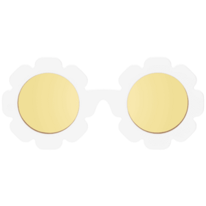 BABIATORS Polarized Flowers White Daisy, polarizační sluneční brýle bílo-žluté, 0-2 roky obraz