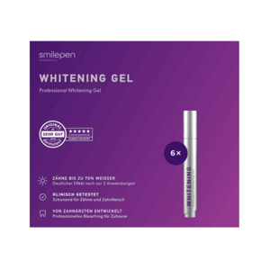 Smilepen Whitening Gel, sada gelových bělicích per (6 x 5 ml) - doprava zdarma obraz