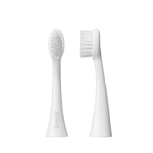 SMILLE Sonic Brush, náhradní hlavice s rovným zástřihem, bílé, 2ks obraz