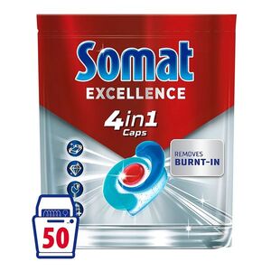 SOMAT Excellence 4in1 Kapsle do myčky 50 kusů obraz