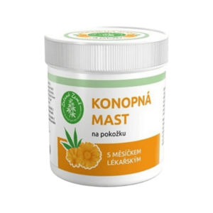 ZELENÁ ZEMĚ Konopná mast s měsíčkem na kůži 100 ml obraz