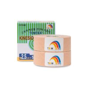 TEMTEX kinesio tape classic béžová tejpovací páska 2 x 2, 5cm x 5m obraz