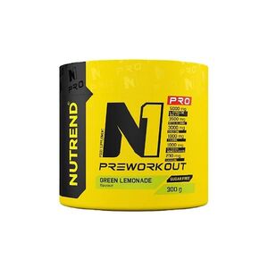 NUTREND N1 Pro koncentrovaný preworkout zelená limonáda 300 g obraz