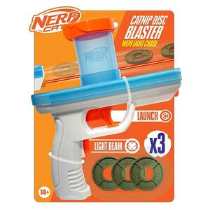 NERF CAT Catnip blaster hračka pro kočky s catnip disky 3 kusy obraz
