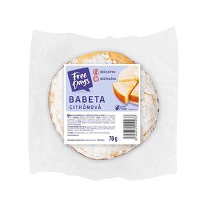 FREE DAYS Bezlepková babeta citrónová 70 g obraz