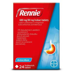 RENNIE Žvýkací tablety 24 tablet obraz