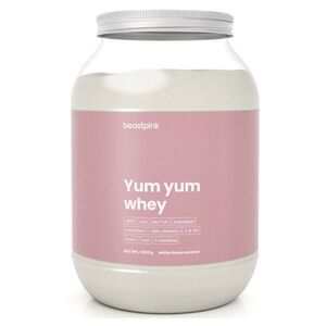 GYMBEAM BeastPink Yum yum whey protein bílá čokoláda kokos 1000 g obraz