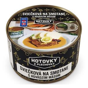 HOTOVKY Z PLECHOVKY Svíčková na smetaně s hovězím masem 3 porce obraz