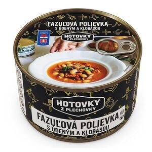 HOTOVKY Z PLECHOVKY Fazolová polévka s uzeným masem a klobásou 4 porce obraz