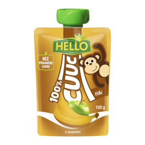HELLO Cuuc kapsička s banány 100 g x 12 kusů obraz