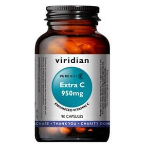 VIRIDIAN Nutrition Extra C 950 mg 90 kapslí obraz