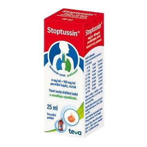 STOPTUSSIN 4 mg/ml + 100 mg/ml perorální kapky, roztok 25 ml obraz