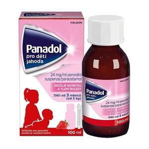 PANADOL Pro děti Jahoda 24 mg 100 ml obraz