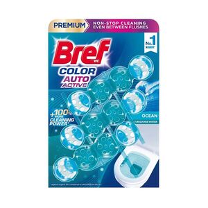 BREF Color Auto Aktive tuhý WC blok Ocean 3 x 50 g obraz