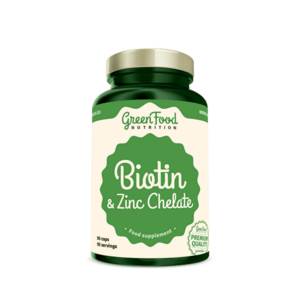 GREENFOOD Biotin zinc chelate 90 kapslí obraz