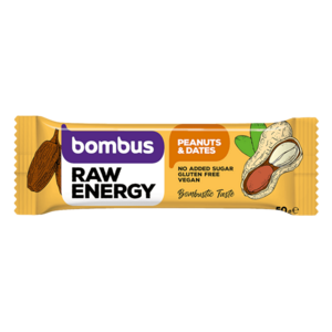 BOMBUS Raw energetická tyčinka arašídy a datle 50 g obraz
