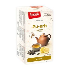 APOTHEKE Premier pu-erh a citron čaj 20 sáčků obraz