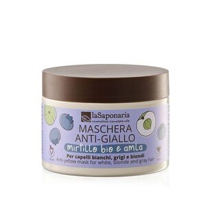 LA SAPONARIA Maska No yellow na šedivé vlasy s Amlou a borůvkou 200 ml obraz