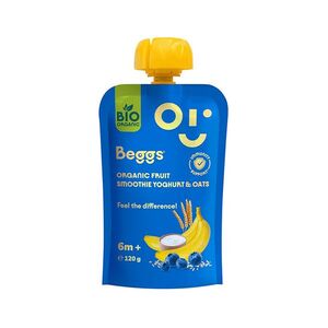 BEGGS Smoothie s ovocem jogurtem a ovesnými vločkami 6m+ BIO 120 g obraz