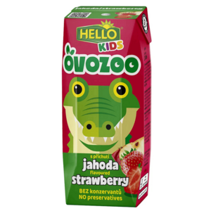 HELLO Ovozoo jahoda 250 ml x 18 kusů obraz