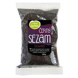 GREEN APOTHEKE Sezam černý neloupaný 200 g obraz