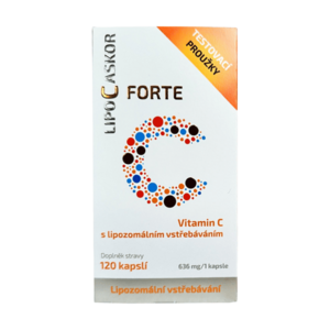 LIPO C ASKOR Forte vitamin C 520 mg 120 kapslí obraz