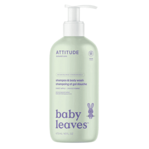 ATTITUDE Baby leaves dětské tělové mýdlo a šampon s vůní jablka 473 ml obraz