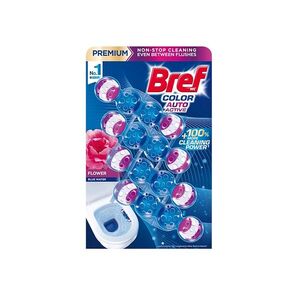 BREF Color Auto Active tuhý WC blok Flower 4 x 50 g obraz